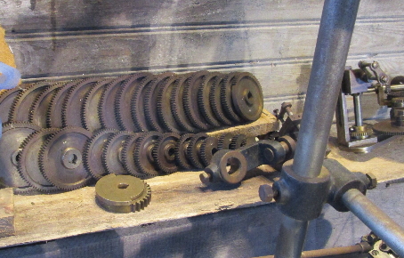 various cogwheels and accessories